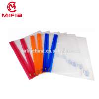 MIFIA waterproof clear custom size pe zipper lock file folder bag