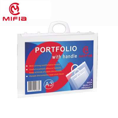 MIFIA Clear A3 SIZE Portfolio document Project Folder Bag